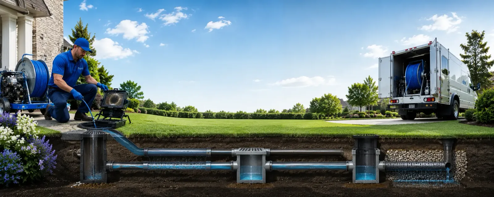 Outdoor drain cleaning information for Monson, MA